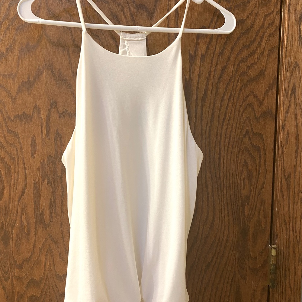 Express tank top dressy white